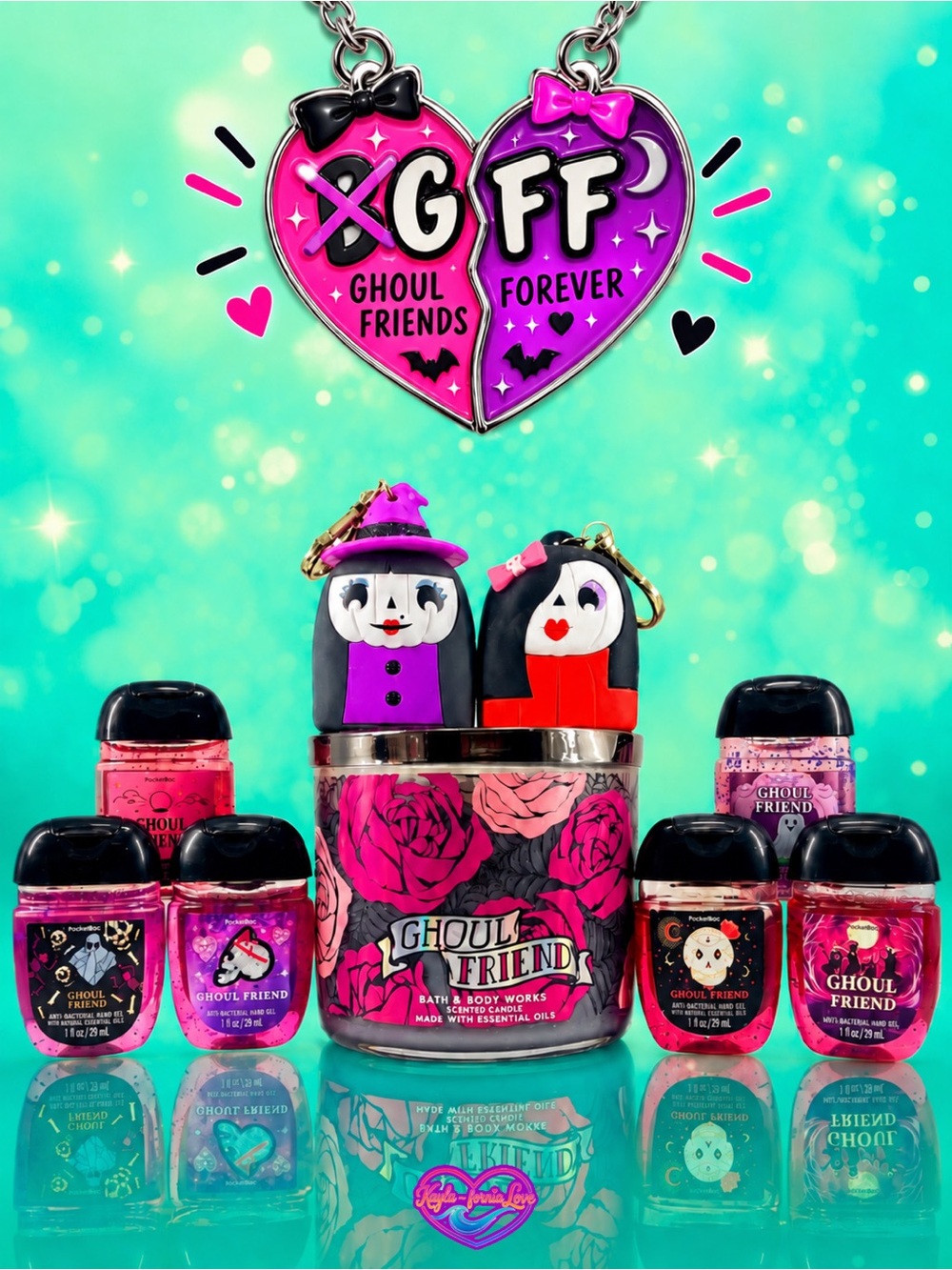BBW Ghoul Friend 9-Pc Collector Set Goth Girl Witch PocketBacs